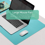 Office Supplies: Green 90cm*45cm Dual UseOffice Desk Pad Waterproof PU Leather Computer Mouse Pad