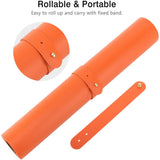 Office Supplies: Orange 90cm*45cm Dual Side Office Desk Pad Waterproof PU Leather Computer Mouse Pad