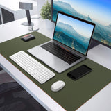 Office Supplies: Orange 90cm*45cm Dual Side Office Desk Pad Waterproof PU Leather Computer Mouse Pad
