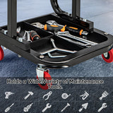 Automotive Repair & Speciality Tools: Garage Roller Seat Car Creeper Seat with Tool Tray Storage for Garages Mechanic Roller Seat