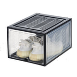 Storage Boxes: Large Shoe Storage Boxes Stackable Shoe Box Organisers Containers Display Cases Bins Magnetic Door