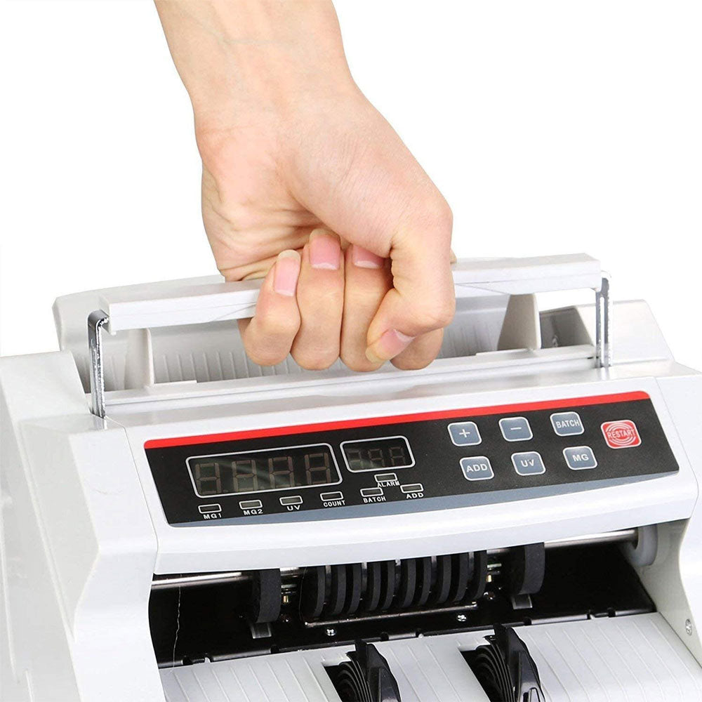 Calculators: Australian Money Bill Note Counter Counterfeit UV/MG/IR Detector Machine Auto Counting