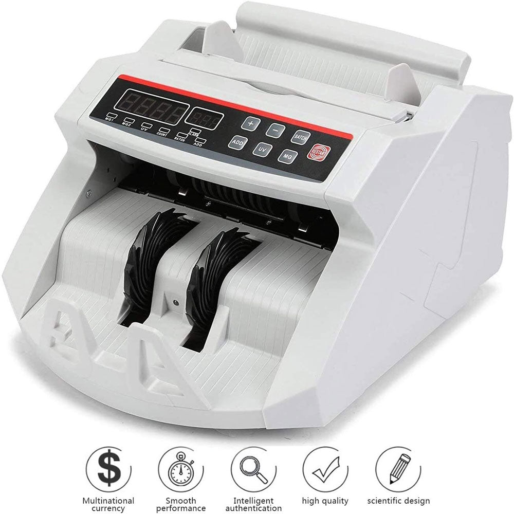 Calculators: Australian Money Bill Note Counter Counterfeit UV/MG/IR Detector Machine Auto Counting