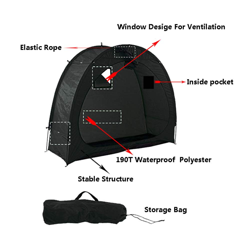 Duffel Bags: Bike Cover Storage Tent Durable Waterproof Anti-Dust Foldable Outdoor Tools Storage Shed