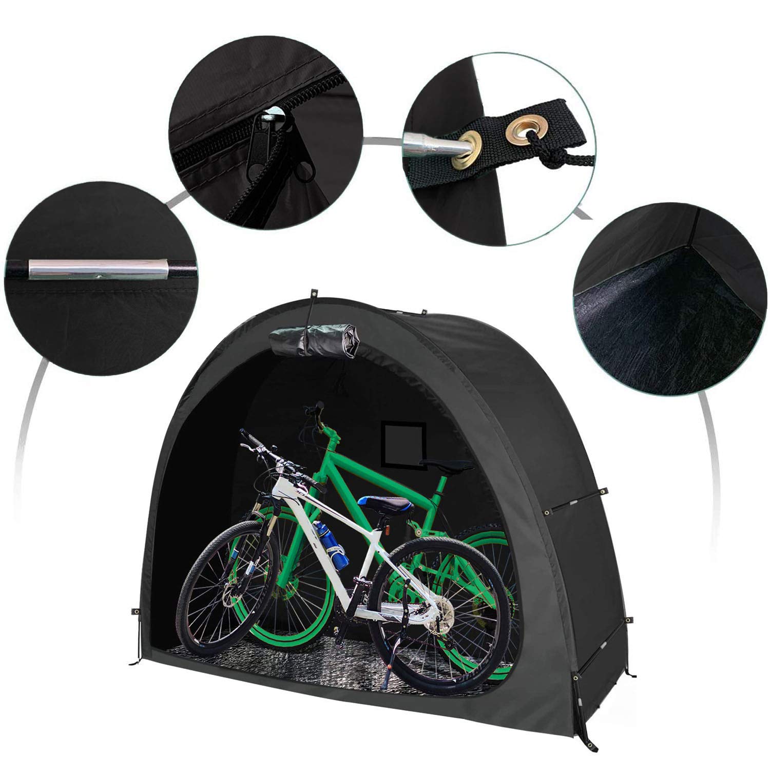 Duffel Bags: Bike Cover Storage Tent Durable Waterproof Anti-Dust Foldable Outdoor Tools Storage Shed