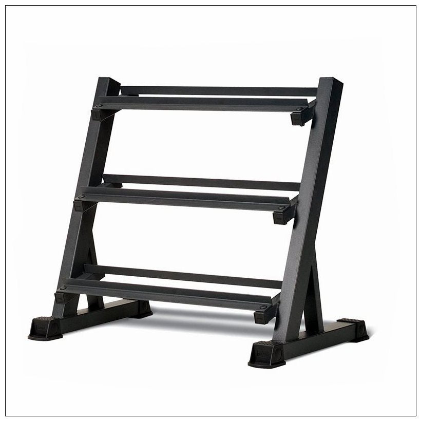 Weightlifting Machines & Racks: 3-Tier Dumbbell Holder Rack Multilevel Weight Storage Organizer for Home Gym