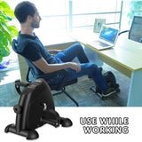 Exercise Bikes: Mini Exercise Bike Pedal Exerciser Resistance Cycle Trainer Indoor Home Gym