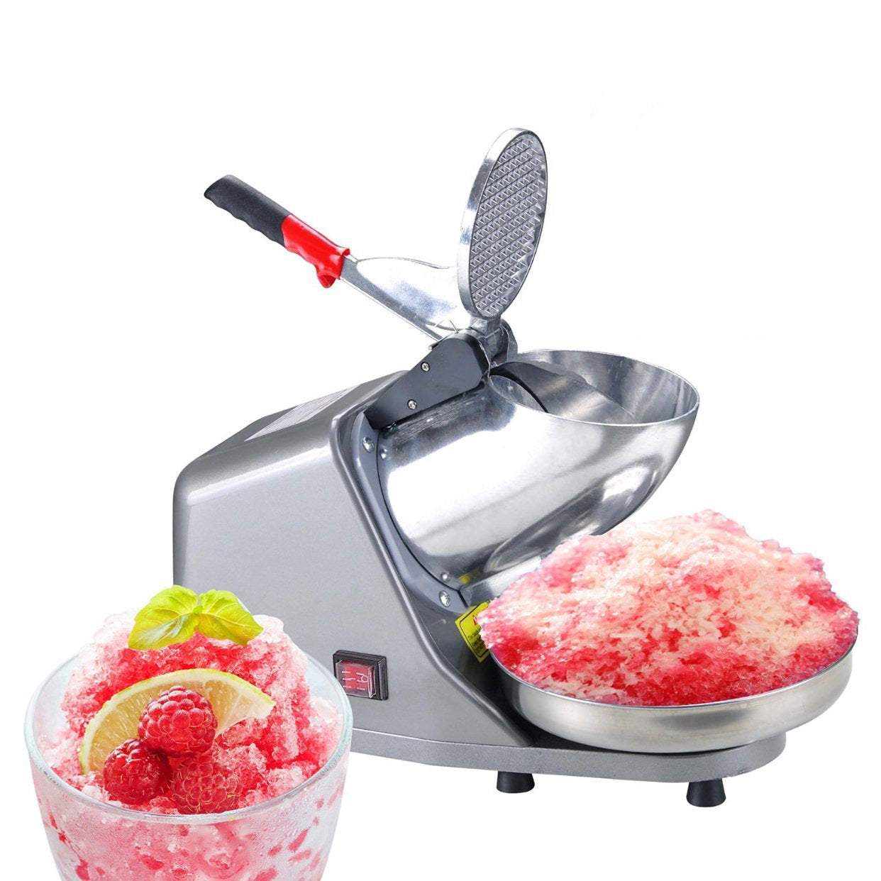 Speciality Appliances: 300W Electric Ice Crusher Shaver StainlessSteel Blade Cone Maker Kitchen machine