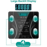 Bathroom Scales: LCD Scales Body Weight Bathroom Bath room Body Fat Gym Fitness Scale BMI BMR