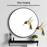 Mirrors: Slim Design 50CM Black Bathroom, Living Room, Hallway Mirror Round Mirror Wall Decor Metal Frame