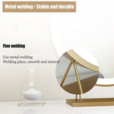 Mirrors: Touch Screen Table Desktop LED Light Vanity Mirror Makeup Mirror Round Mirror 40cm