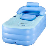 Pool Toys & Inflatables: Foldable Portable Inflatable Blowup PVC Bath Tub Home Indoor Travel Spa Relaxing