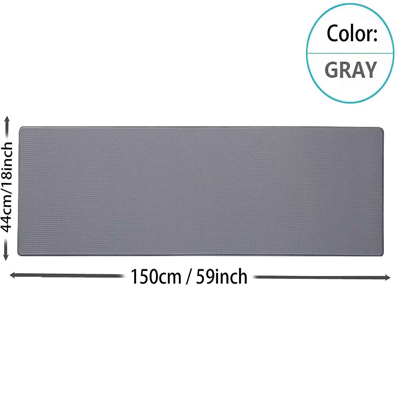 Table & Bar Stools: 150cm Kitchen Anti-Skid Anti Fatigue Pu Leather Floor mat, Kitchen Rug