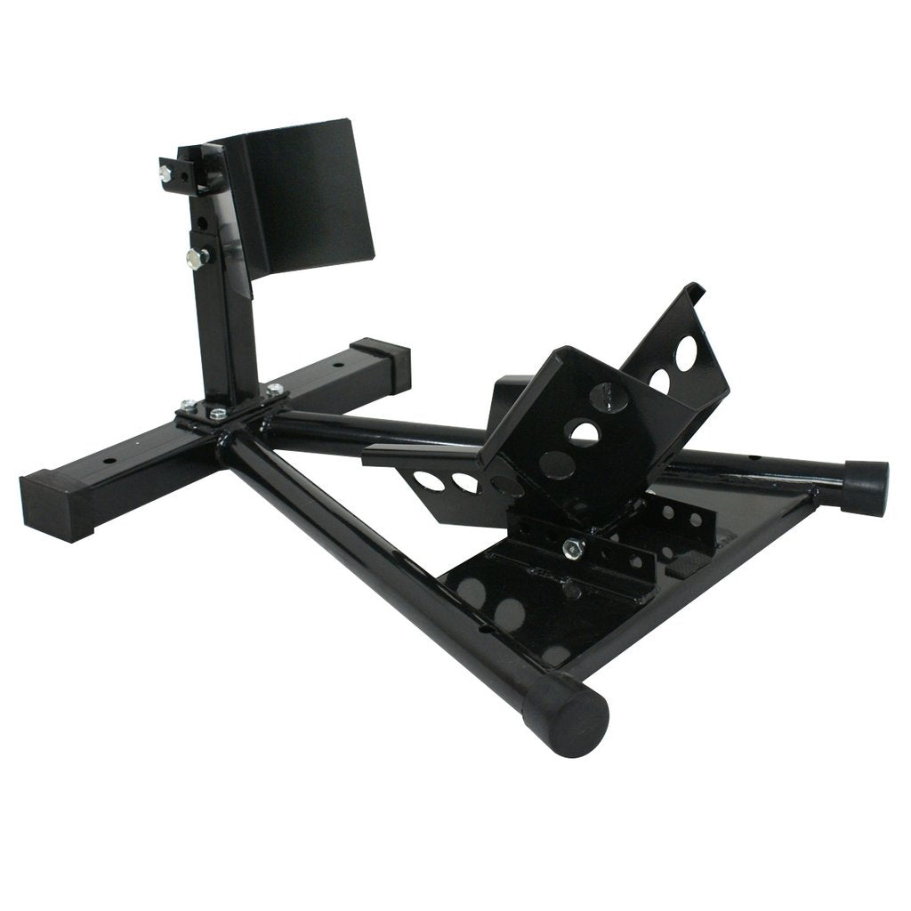 Bicycle Stands & Storage: Motorcycle Motorbike Wheel Chock Lift Stand Self Locking Clamp