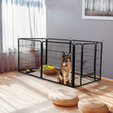 Dog Playpens & Gates: 6 Panel Pet Dog Cat Bunny Puppy Play pen Playpen 60x80 cm Exercise Cage Dog Panel Fence