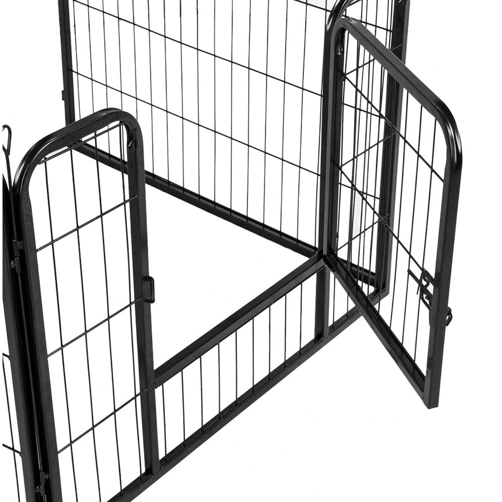 Dog Playpens & Gates: 6 Panel Pet Dog Cat Bunny Puppy Play pen Playpen 60x80 cm Exercise Cage Dog Panel Fence