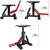 Bicycle Stands & Storage: Motorcycle Jack Dirt Bike Stand Adjustable Lift Hoist Table Height Lifting Stand