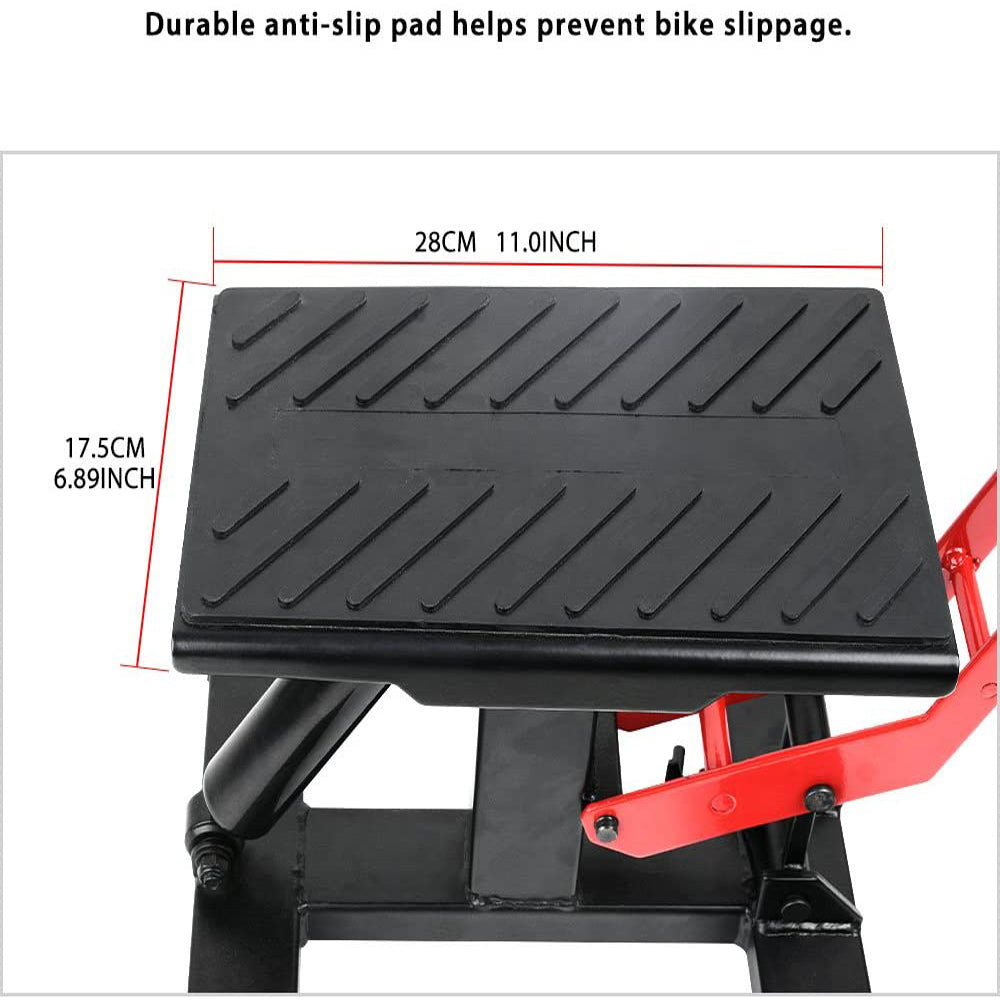 Bicycle Stands & Storage: Motorcycle Jack Dirt Bike Stand Adjustable Lift Hoist Table Height Lifting Stand