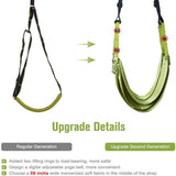 Gymnastics: Green Fitness Yoga Strap Band Waist Trainer Leg Door Swing Adjustable Ballet Dancer