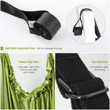 Gymnastics: Green Fitness Yoga Strap Band Waist Trainer Leg Door Swing Adjustable Ballet Dancer