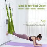 Gymnastics: Green Fitness Yoga Strap Band Waist Trainer Leg Door Swing Adjustable Ballet Dancer