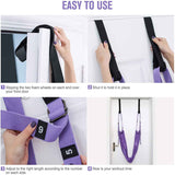 Gymnastics: Purple Fitness Yoga Strap Band Waist Trainer Leg Door Swing Adjustable Ballet Dancer