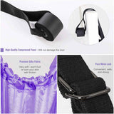 Gymnastics: Purple Fitness Yoga Strap Band Waist Trainer Leg Door Swing Adjustable Ballet Dancer