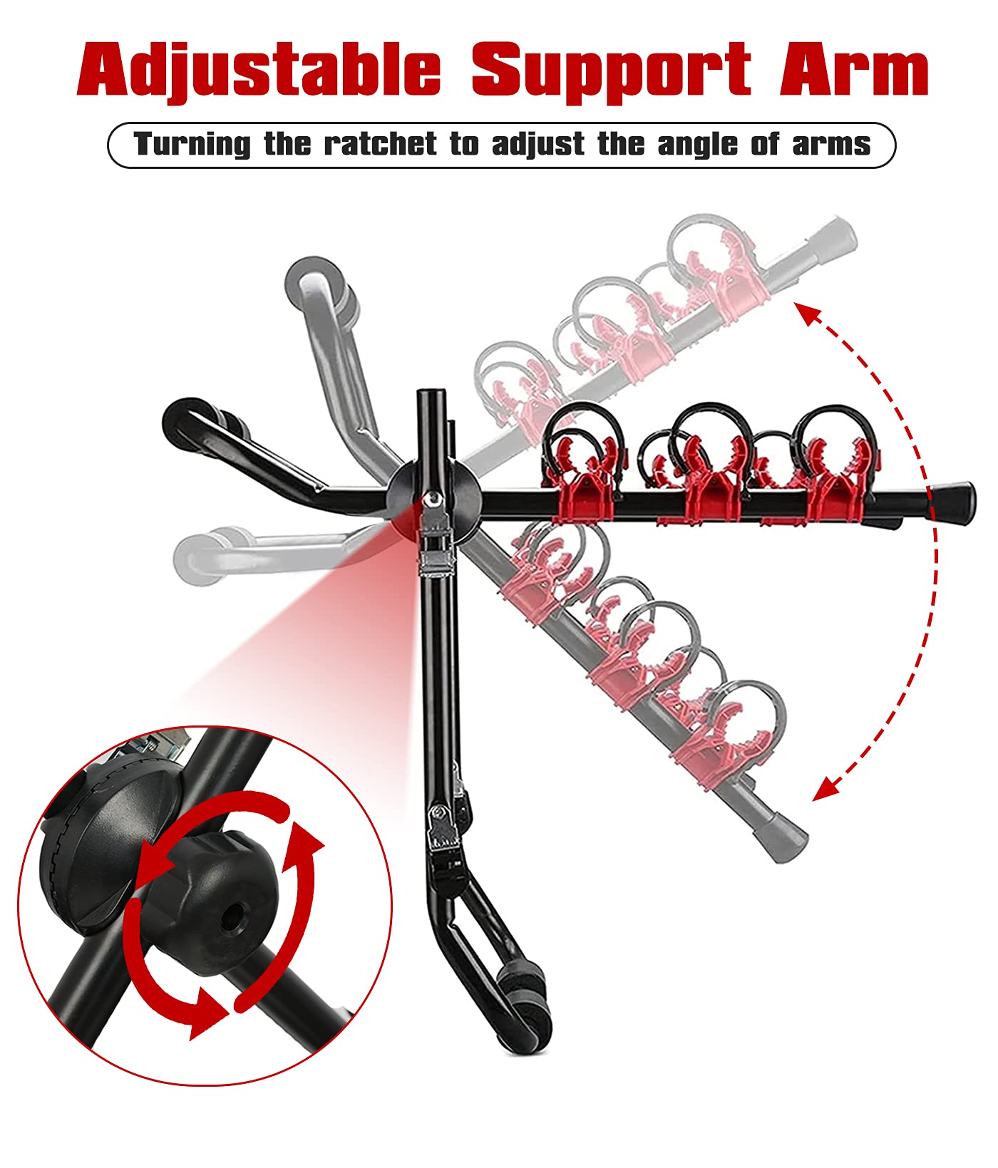 Bicycle Stands & Storage: 3 Bike Universal Cycle Bicycle Car Rear Carrier Rack Hanger Mount for Car Sedan Hatchback Minivan SUV