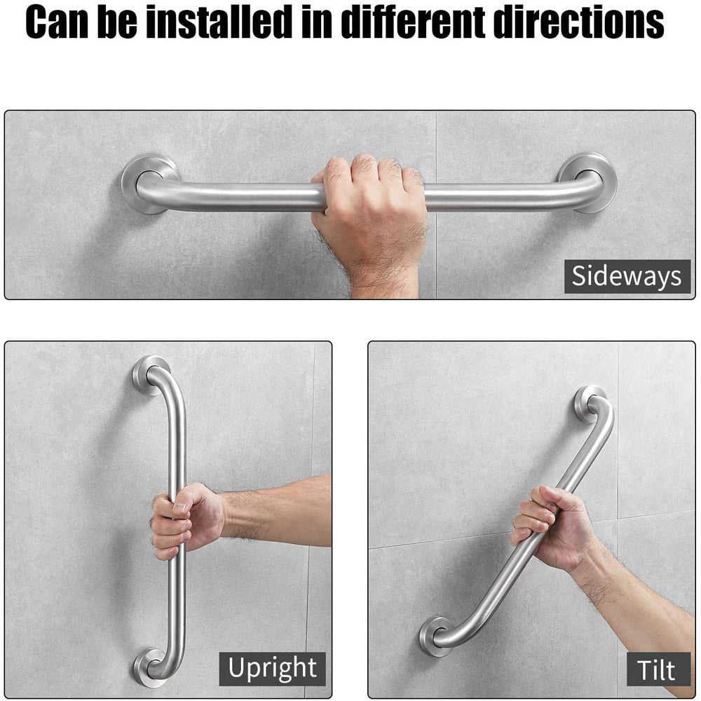 Mobility & Accessibility: 80cm Stainless Steel Handle for Shower Toilet Grab Bar Handle Bathroom Stairway Handrail Elderly Senior Assist