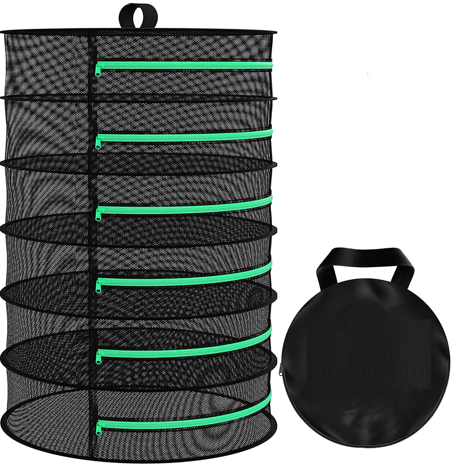 Grow Bags: 6-Layer 120cm Foldable Herb Vegetable Fruit Drying Dehydrating Rack Mesh Hanging Dryer