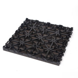 10PCS Interlocking Patio Deck Tiles 30cm x 30cm Outdoor Wood Flooring for Patio Garden Balcony Poolside Walnut