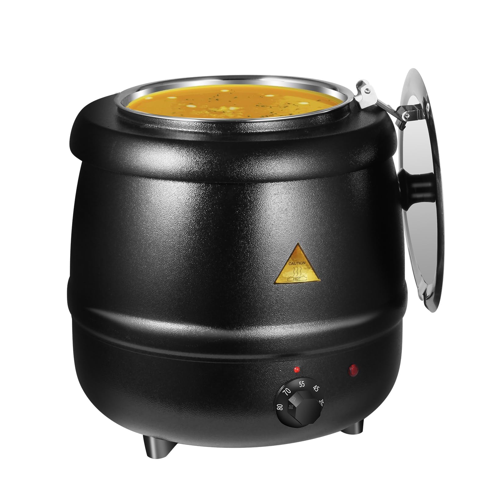 Food Warmers & Chafing Dishes: 10L Restaurant Electric Buffet Food Warmer Commercial Food Warmers Soup Warmer Black