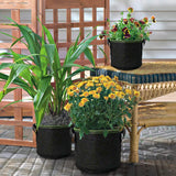 Grow Bags: 5-Pack 10 Gallons Plant Grow Bag Flower Container Pots with Handles Garden Planter