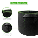 Grow Bags: 5-Pack 5 Gallons Plant Grow Bag Flower Container Pots with Handles Garden Planter
