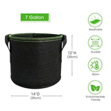 Grow Bags: 5-Pack 5 Gallons Plant Grow Bag Flower Container Pots with Handles Garden Planter