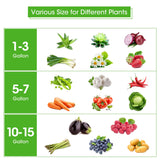 Grow Bags: 5-Pack 5 Gallons Plant Grow Bag Flower Container Pots with Handles Garden Planter