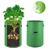 Grow Bags: 5-Pack 5 Gallons Plant Grow Bag Potato Container Pots with Handles Garden Planter