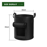Grow Bags: 5-Pack 7 Gallons Plant Grow Bag Potato Container Pots with Handles Garden Planter Black