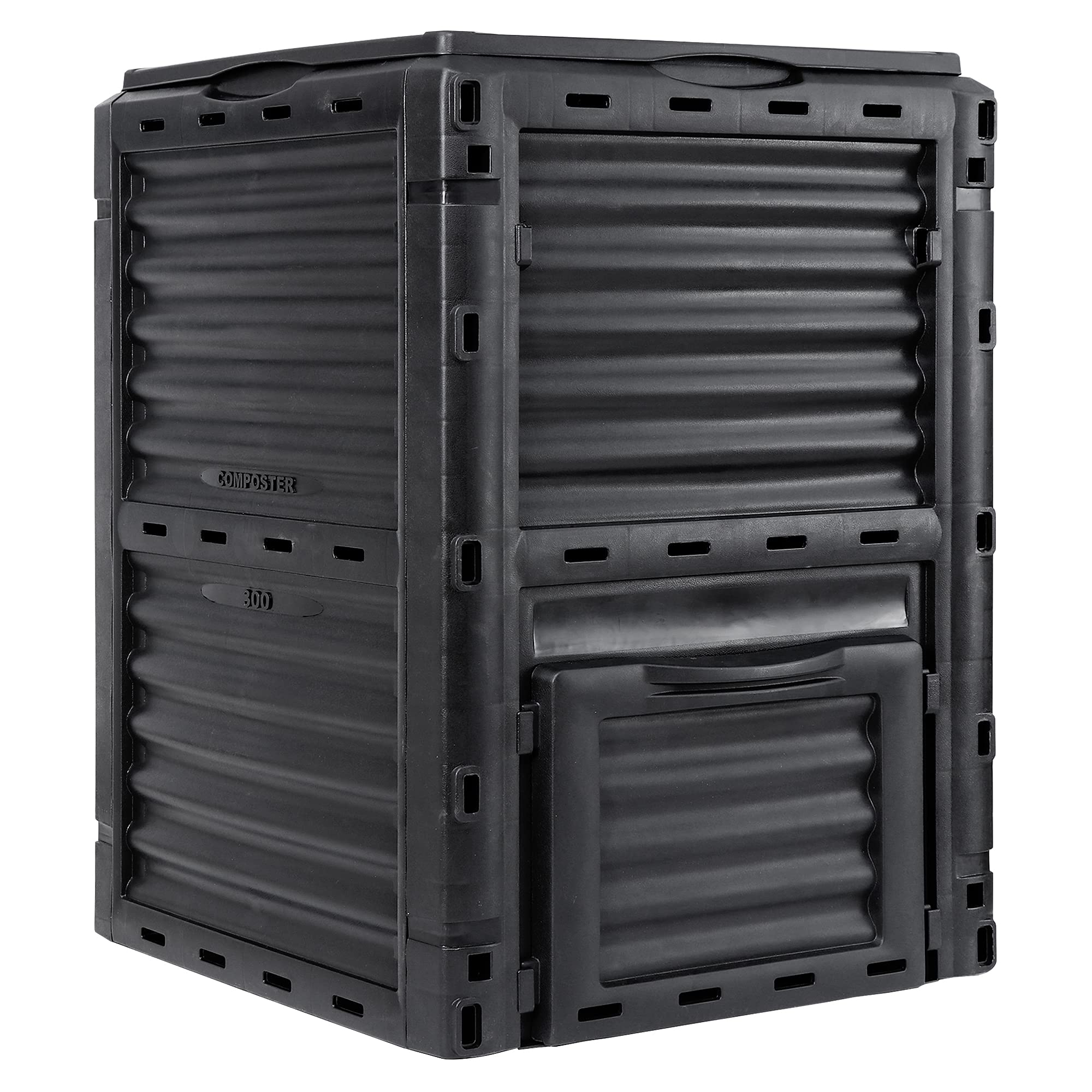 Gardening Tools: 300L Large Garden Outdoor Compost Bin Composter BPA Free Compost Barrel