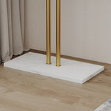 Coat Racks: Metal Coat Rack Marble Base Hooks Clothes Coats Bag Tree Hat Display Hanger Stand Organiser 2 Pole