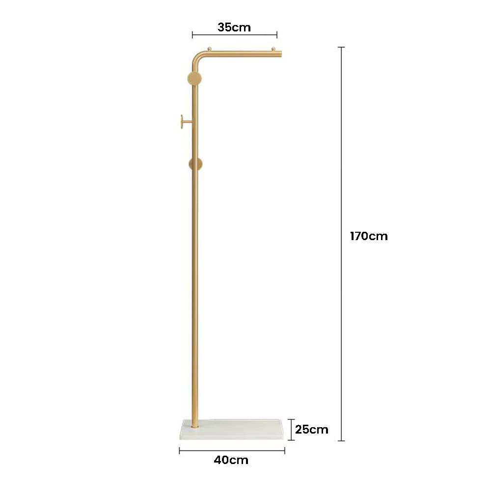 Coat Racks: Metal Coat Rack Marble Base Hooks Clothes Coats Bag Tree Hat Display Hanger Stand Organiser