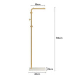 Coat Racks: Metal Coat Rack Marble Base Hooks Clothes Coats Bag Tree Hat Display Hanger Stand Organiser