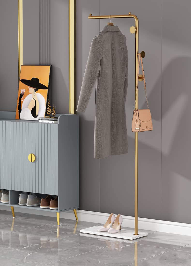 Coat Racks: Metal Coat Rack Marble Base Hooks Clothes Coats Bag Tree Hat Display Hanger Stand Organiser