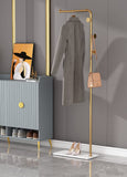 Coat Racks: Metal Coat Rack Marble Base Hooks Clothes Coats Bag Tree Hat Display Hanger Stand Organiser