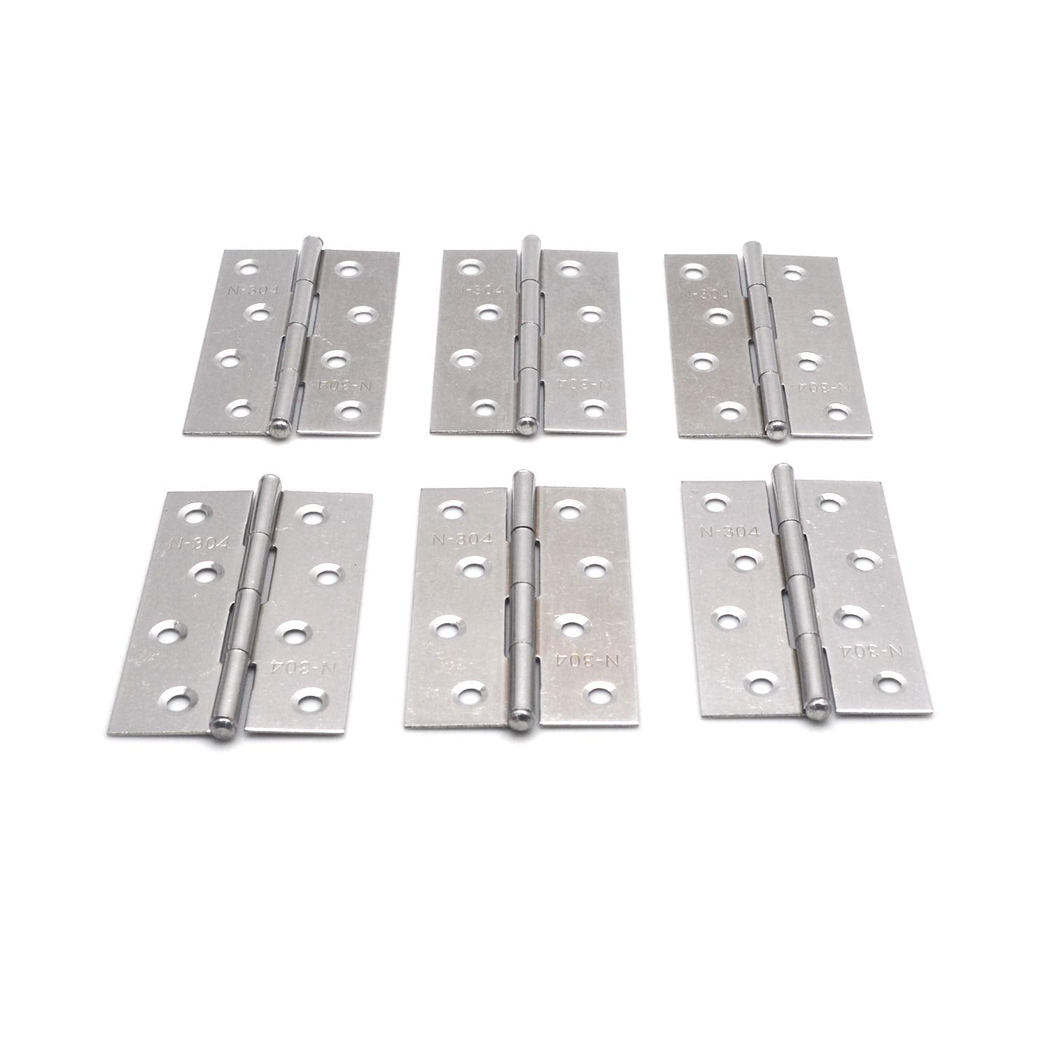 Door Hardware: Pack of 6 Hinge 3.5 Inch Stainless Steel Door Hinges Cabinet Door Hinges Furniture
