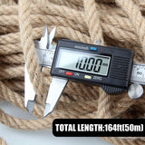 Garden Ornaments: 50m Sisal 10mm Rope Natural Twine Cord Thick Jute Hemp Manila  Crafting Home Decor