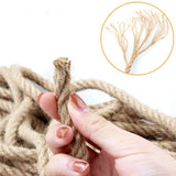 Garden Ornaments: 50m Sisal 10mm Rope Natural Twine Cord Thick Jute Hemp Manila  Crafting Home Decor