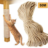 Garden Ornaments: 50m Sisal 10mm Rope Natural Twine Cord Thick Jute Hemp Manila  Crafting Home Decor