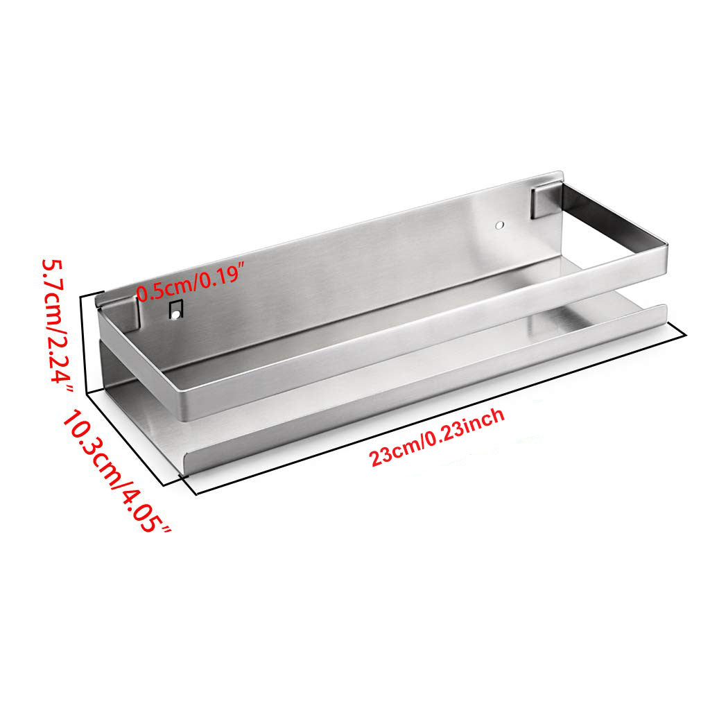 Kitchen & Bathroom DIY: Brushed Bathroom Shower Shelf Kitchen Rack Storage Shelves Shampoo Holder Organizer
