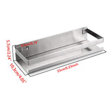 Kitchen & Bathroom DIY: Brushed Bathroom Shower Shelf Kitchen Rack Storage Shelves Shampoo Holder Organizer